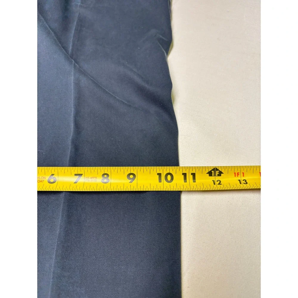 Brooks Brothers Elliot Advantage Chino Navy Blue Pleated Cuffed Pants 38x30